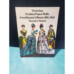 Paper Doll Book Uncut Victorian Fashion from Harpers Bazaar 1977 NEW NOS